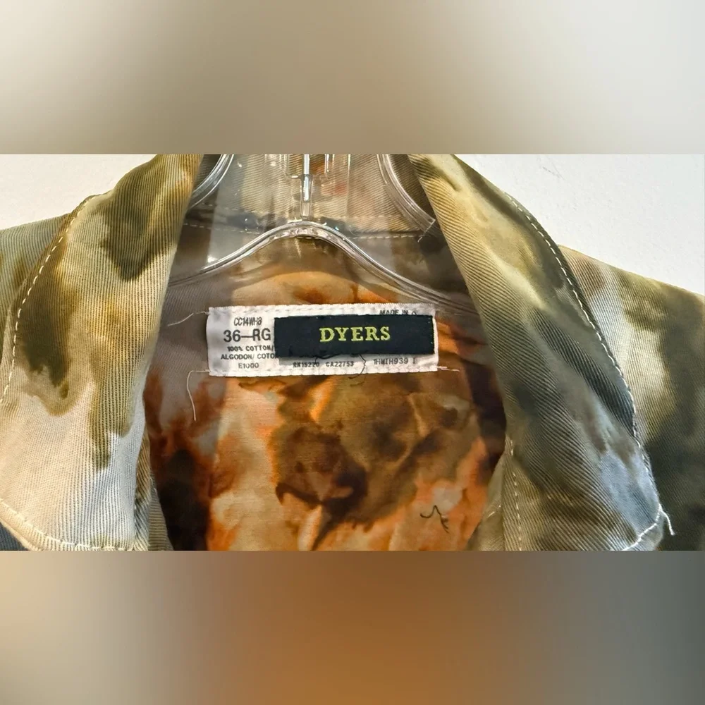 DyersDyes X Red Kap Custom Tie Dye Utility Suit Coveralls Men's Chest Size 36 - Picture 4 of 16
